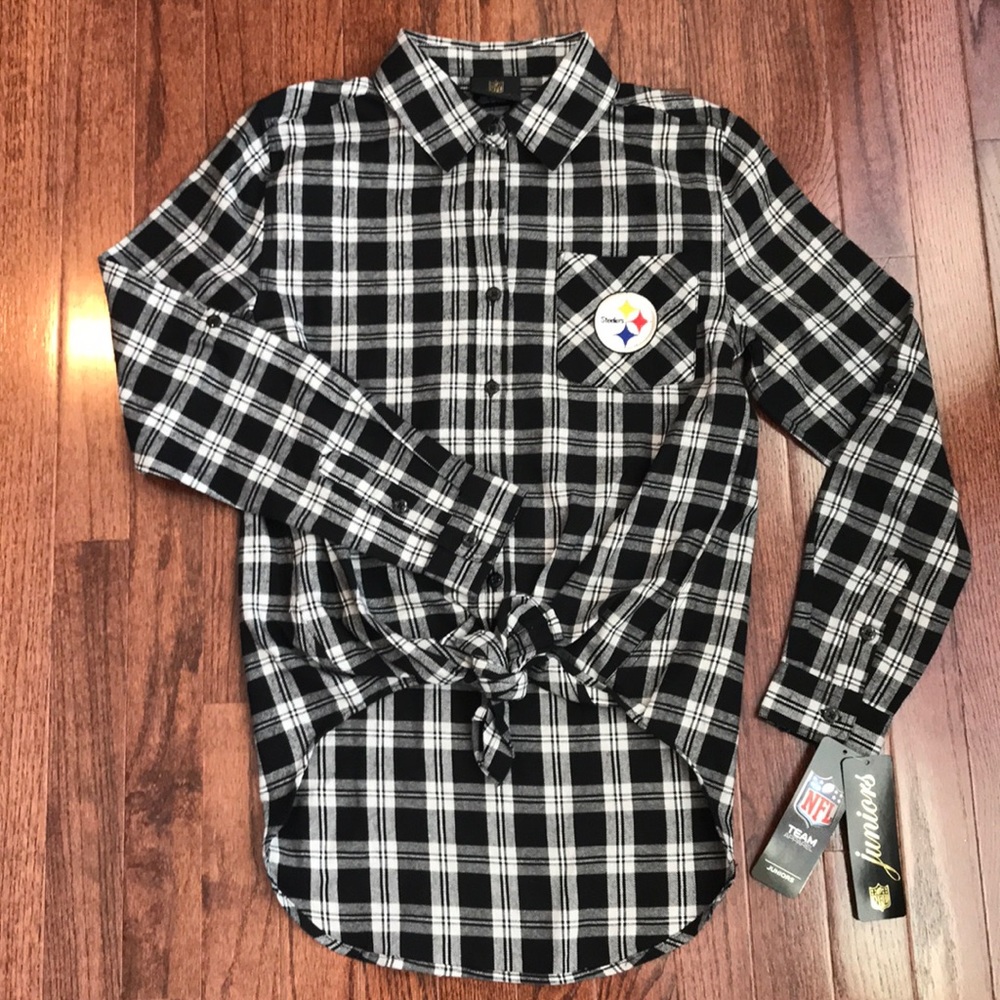NWT Small Steelers Flannel